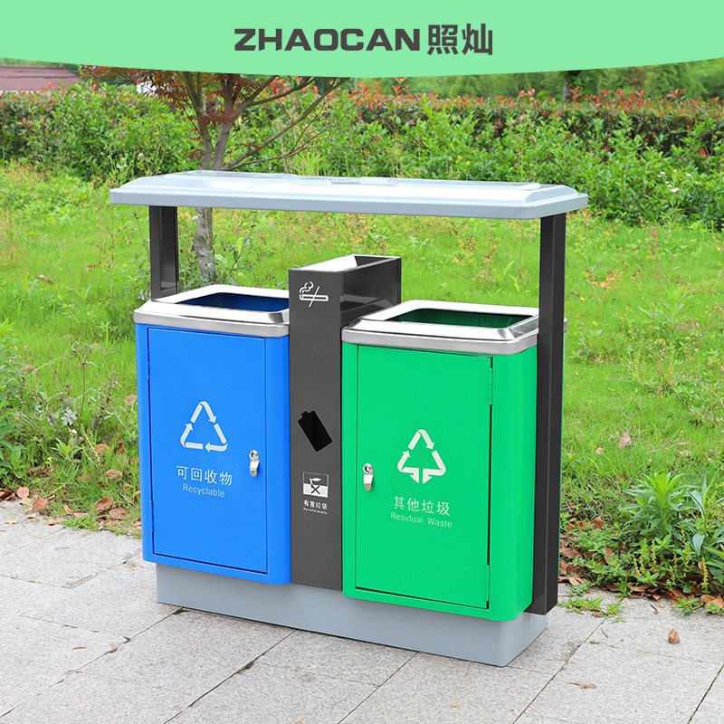 户外不锈钢垃圾桶厂家直销室外小区分类垃圾桶大号环卫果皮垃圾箱