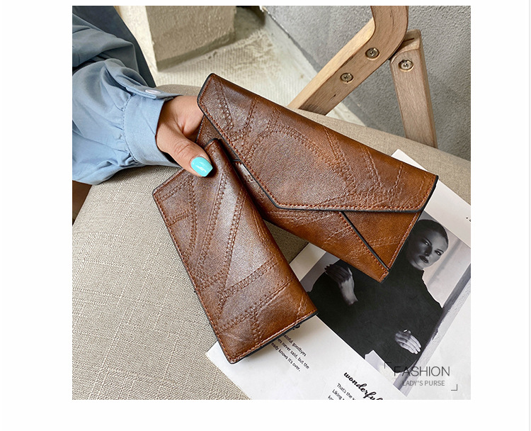 Women's Solid Color Pu Leather Buckle Wallets display picture 5