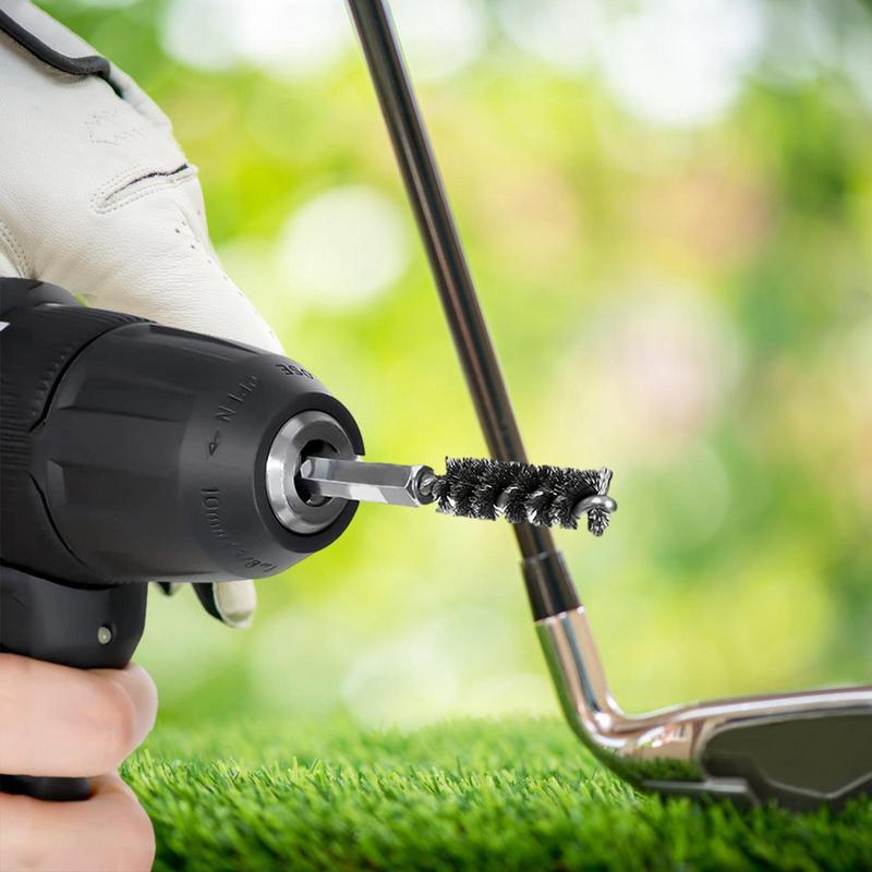 Neue Golfschlägerbürste Sechskantdrahtbürste Edelstahldrahtbürste Rostentfernungsbürste Golfzubehör_voghion.com
