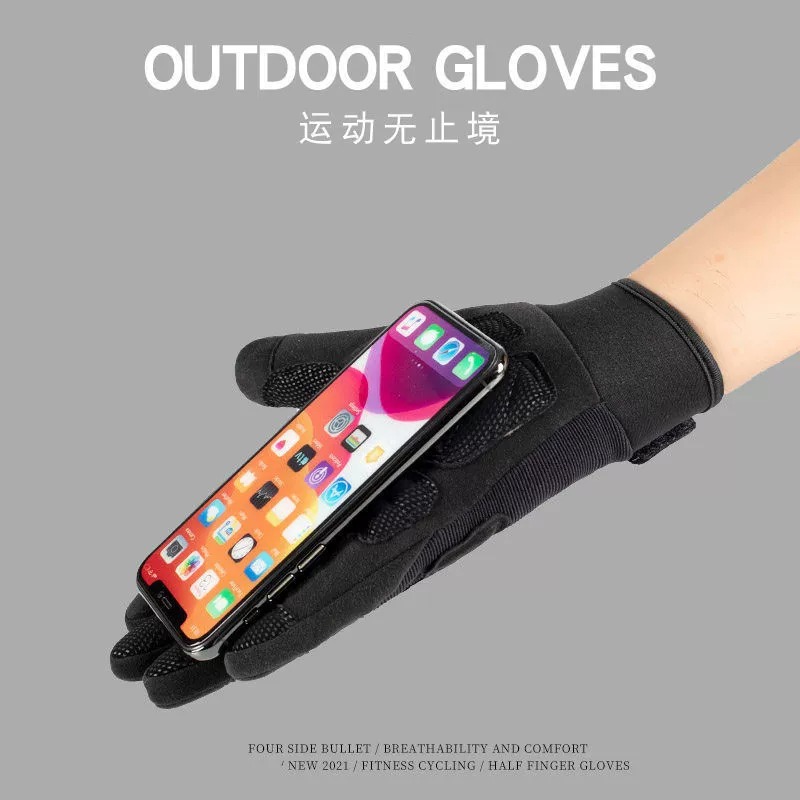 Tactical gloves men's spring sun protection military fans outdoor fingerless cycling gloves full-finger fitness non-slip mountaineering sports touch screen