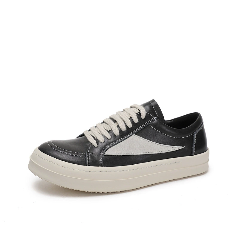 Мужские кожаные повседневные туфли на толстой подошве мужские туфли