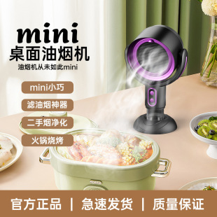 Cross-Border New Portable Desktop Range Hood Amazon Foreign Trade Product Negative Ion Smoke Deodorization Sterilization Air Purification