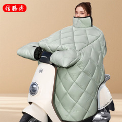 羊革製電動バイク用防風カバー 冬用裏起毛 バイク用防風カバー 2025年新型 暖かい 厚手 防寒
