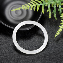 新疆和田玉羊脂白玉青玉碧玉多色系细圆条叮当镯女款玉石镯子手镯