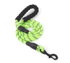 Pet supplies wholesale PVC reflective EVA nylon color round dog rope medium large dog outdoor walking dog traction rope