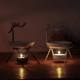 Wholesale black deer essential oil lamp iron incense burner creative gift