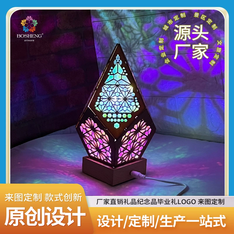 Богемный светильник LED, ночник в стиле бохо, декоративная лампа с проекцией звездного неба, лазерная напольная проекционная лампа