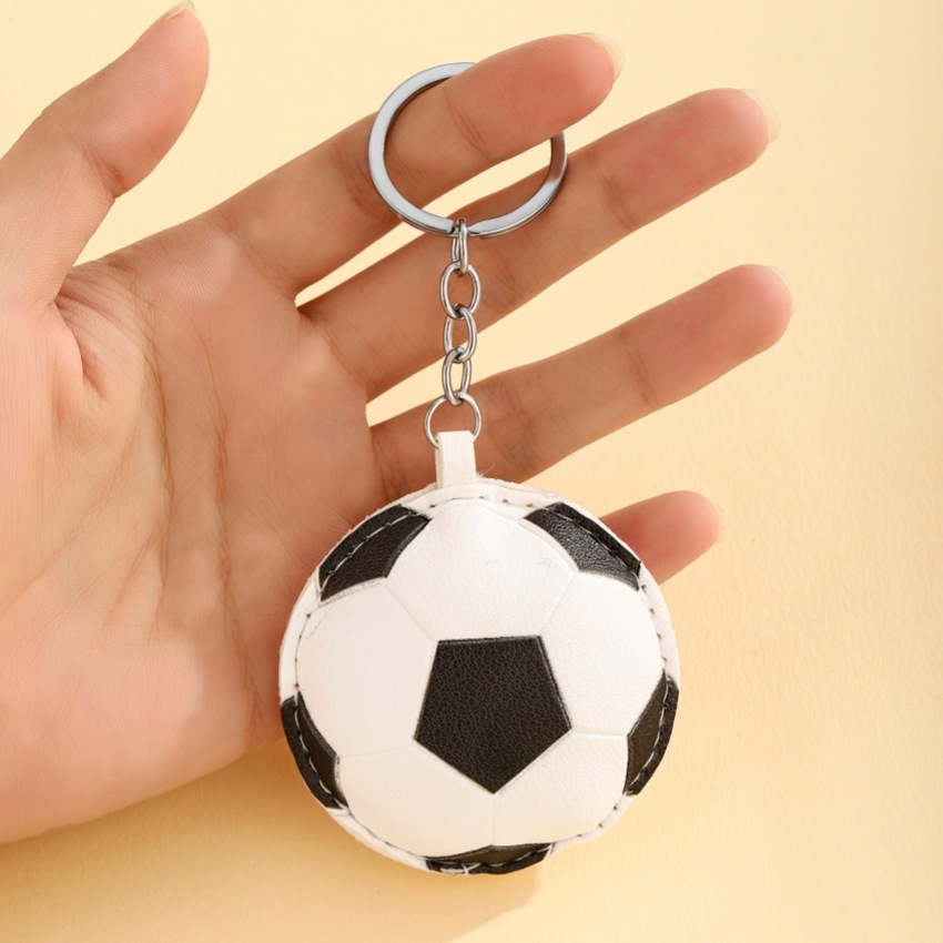 New World Cup Keychain Pendant Baseball Football Basketball Volleyball European and American Leather Women's Bag Small Pendant
