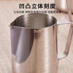 GDAY加厚不鏽鋼日式拉花杯 拉花缸 奶泡杯打奶量杯奶茶杯咖啡器具