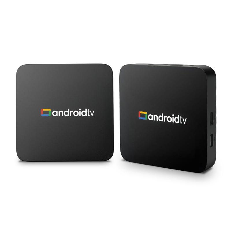 Nuevo decodificador de televisión de comercio exterior de doble banda Bluetooth sistema ATV de control remoto de voz Android caja de televisión de red