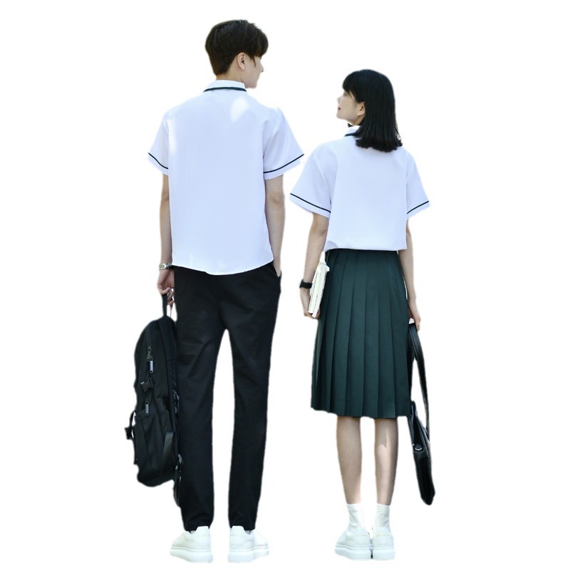 2024 년 도착 리얼 샷 연인 의상 코러스 의상 졸업 세트 대학 스타일 학생들의 세대