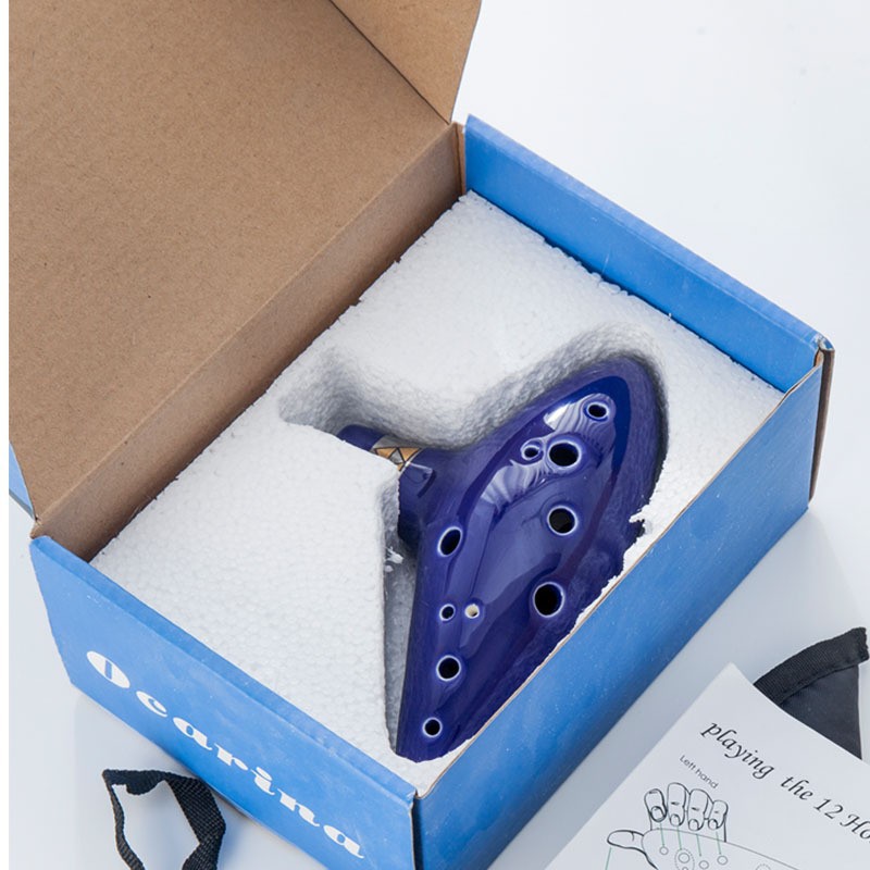 Color box packaging [Ocarina] protective bag rope music hand support