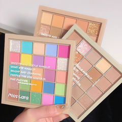 二十五色眼影盤 啞光珠光亮片日常百搭夏日彩色舞台玩妝跨境批發