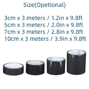 Car Door Sill Strip K5D Carbon Fiber Pattern Door Anti-Collision Strip Rear Box Bumper Door Edge Anti-Scratch Protection Strip
