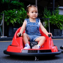 新款儿童电动汽车婴幼儿碰碰车可坐人小孩漂移卡丁车带遥控玩具车