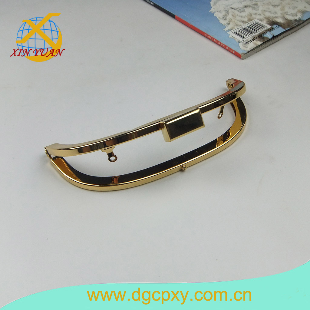 供应金色手袋口红包架子 ，手袋夹框架，化妆包 五金配件