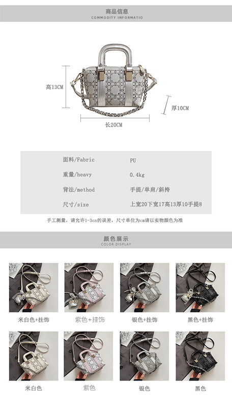 Summer bag: Women's niche design denim blue hot diamond handbag, 2025 new style bow single-shoulder crossbody bag details Picture