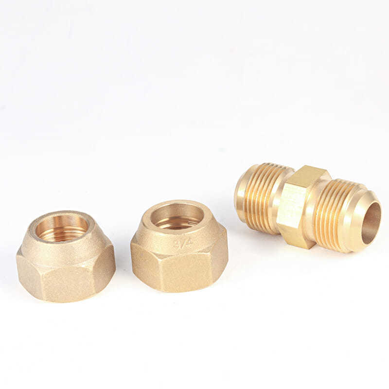 加厚铜扩口接帽1分2分3分4分 扩6/8/10/12铜管管喇叭口接头