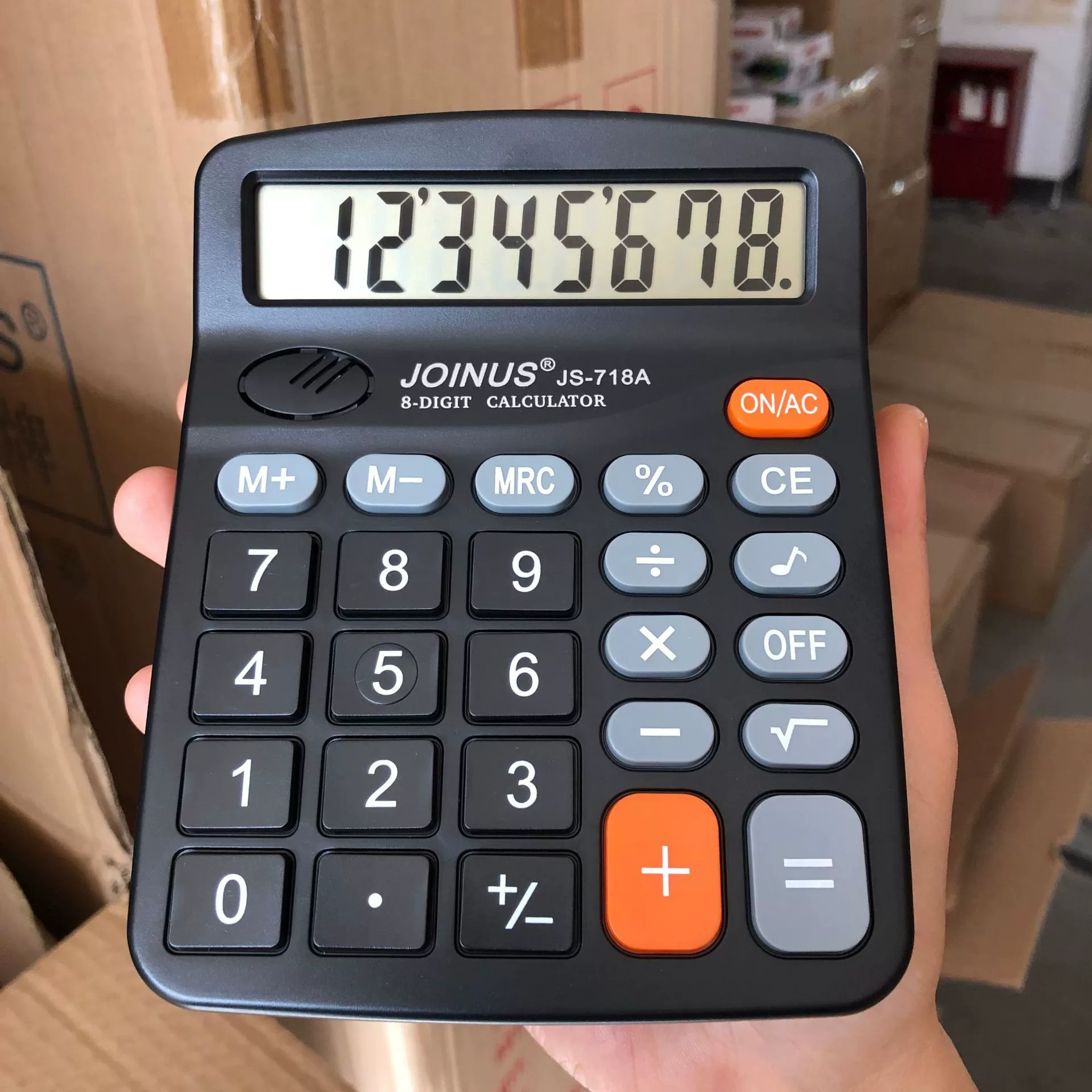 Настоящий Joinus Zhongcheng 718A Didi звуковой калькулятор, подключаемый к финансовому учету, компьютер для бухгалтерии