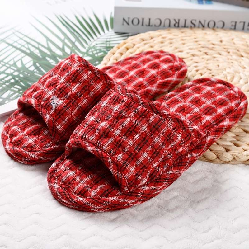 여성용 적갈색 체크무늬 천 베이스 [입자 없음]