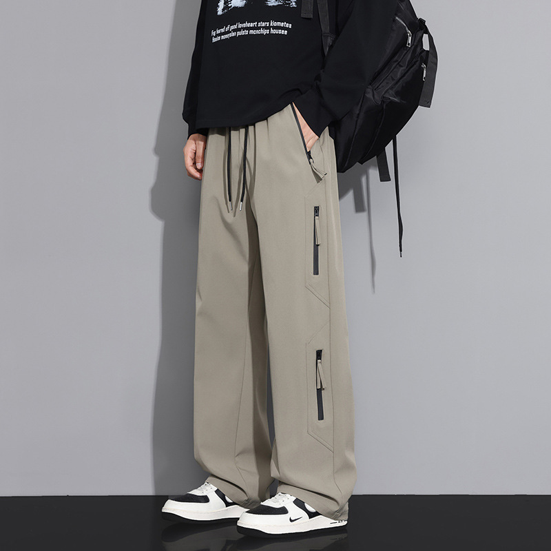 American-Style Assault Paratrooper Pants for Men, New Spring and Autumn Outdoor Trendy Brand Loose Straight Double Zipper Cargo Casual Pants American-Style Assault Paratrooper Pants for Men, New Spring and Autumn Outdoor Trendy Brand Loose Straight Double Zipper Cargo Casual Pants