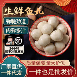 厂家手打鱼丸批发速食食材速冻锁鲜冷冻半成品多种规格弹嫩鱼糜丸