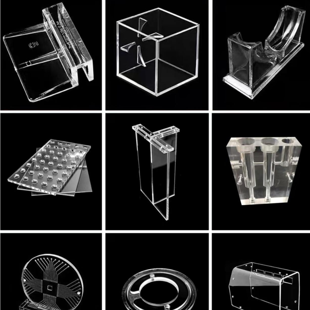 透明亚克力板雕刻切割有机玻璃板uv印刷激光抛光PS板PMMA板