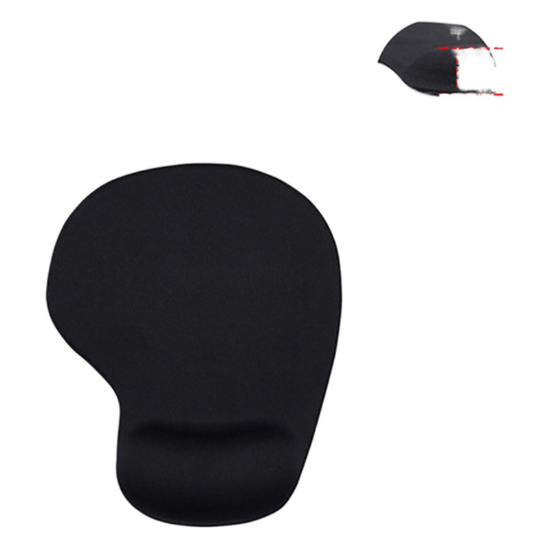 Fabricante en stock alfombrilla de ratón de silicona al por mayor de memoria de esponja portátil pulsera de color sólido Oficina de almohadilla de muñeca fresca