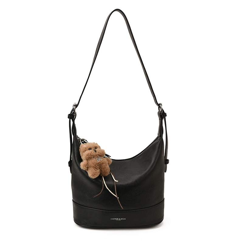 Otoño y invierno de alta calidad bolso de viaje para mujeres 2025 nuevo estilo de moda moda bolso de brazo de hombro retro bolso de cubo