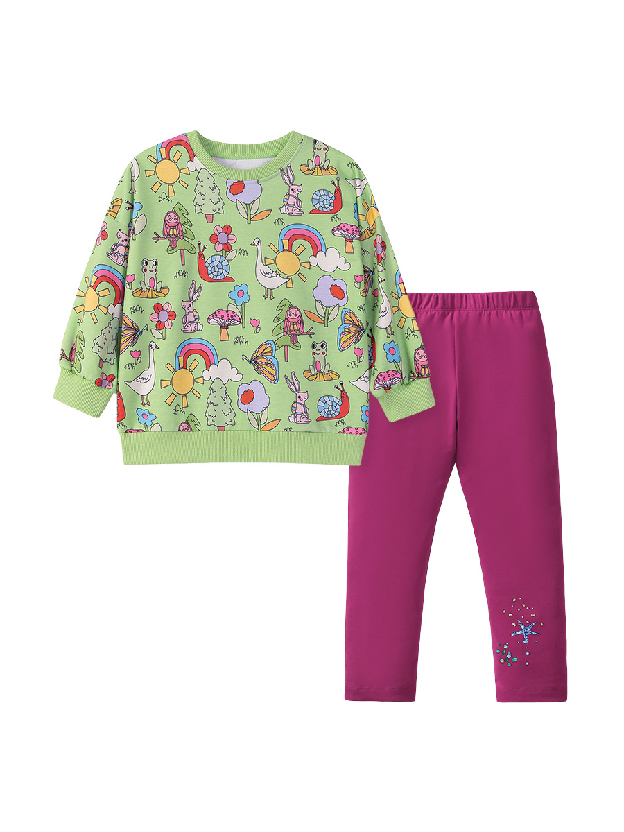 Little maven origen fabricante ropa para niños al por mayor comercio exterior transfronterizo traje para niñas traje para niños de otoño europeo y americano