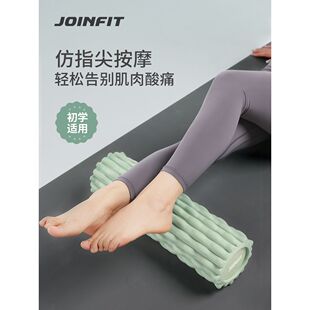 JOINFIT solid foam shaft wolf tooth stick massage roller calf muscle relaxation roller fascia yoga roller