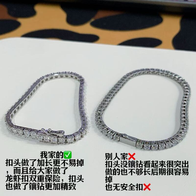 High-End Tennis Diamond Bracelet for Women, Fashionable and Unique, Celebrity Style, Full Diamond, Sparkling Jewelry, Gift for Girlfriend, Live Broadcast Hot Sale High-End Tennis Diamond Bracelet for Women, Fashionable and Unique, Celebrity Style, Full Diamond, Sparkling Jewelry, Gift for Girlfriend, Live Broadcast Hot Sale