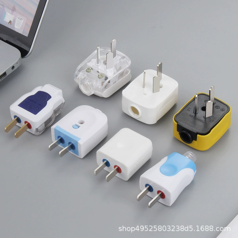 Простой штепсельный штекер Национальный стандарт трехполюсный штепсель питания