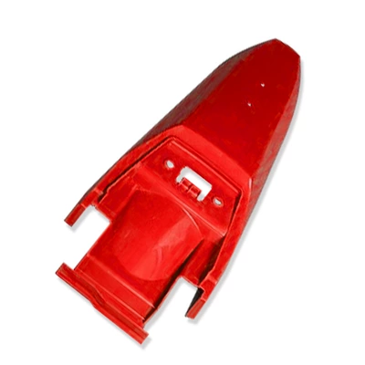 Motorcycle Fender — and rear fender battery cover - posterior-tail-red