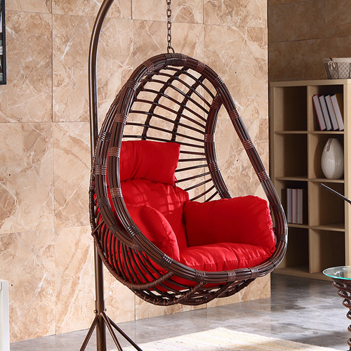 Swing chair indoor balcony cradle chair courtyard hanging basket rattan chair home hammock bird's nest chair lazy swing chair
