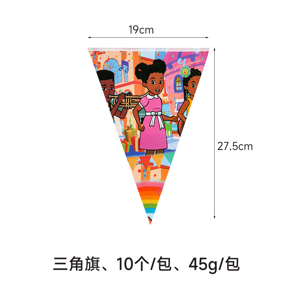 Gracie fiesta de cumpleaños de los niños lugar del partido atmósfera decoración suministros plato de papel desechable taza de papel mantel vajilla