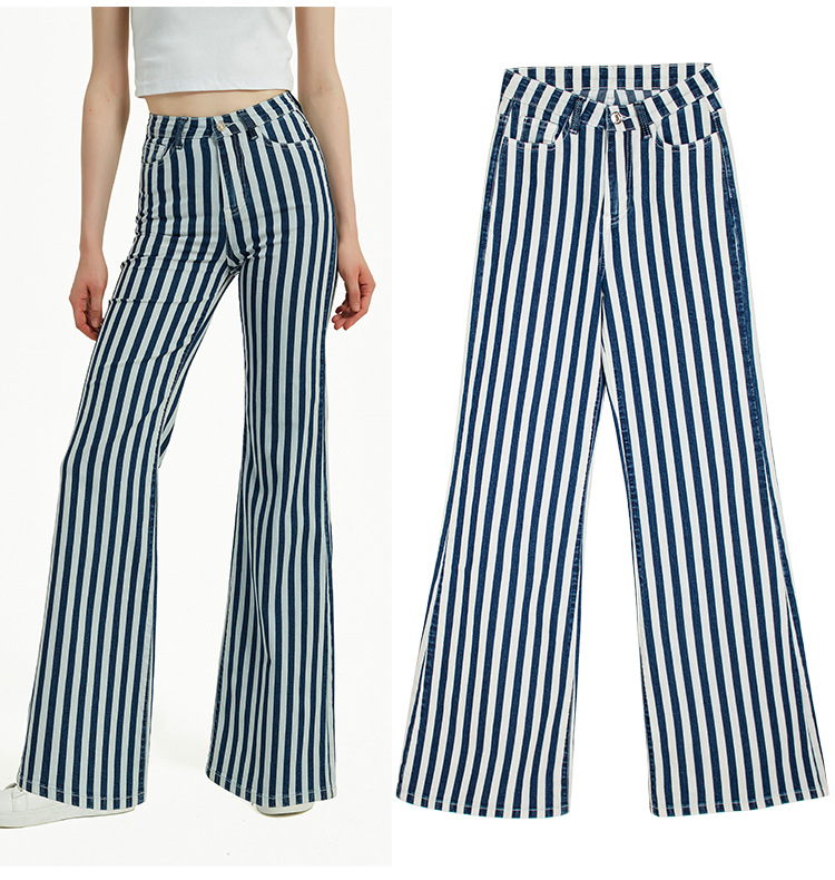 Women's Stripe Washed BOTTOMS display picture 5