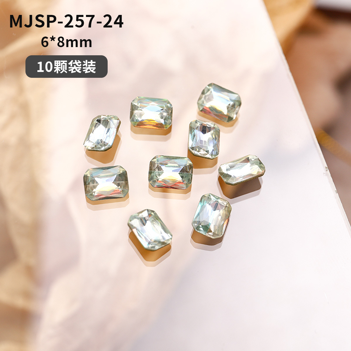 Red popularidad explosión láser arco iris taladro fantasía color punta inferior accesorios taladro joyería taladro amor taladro de manicuras flash al por mayor