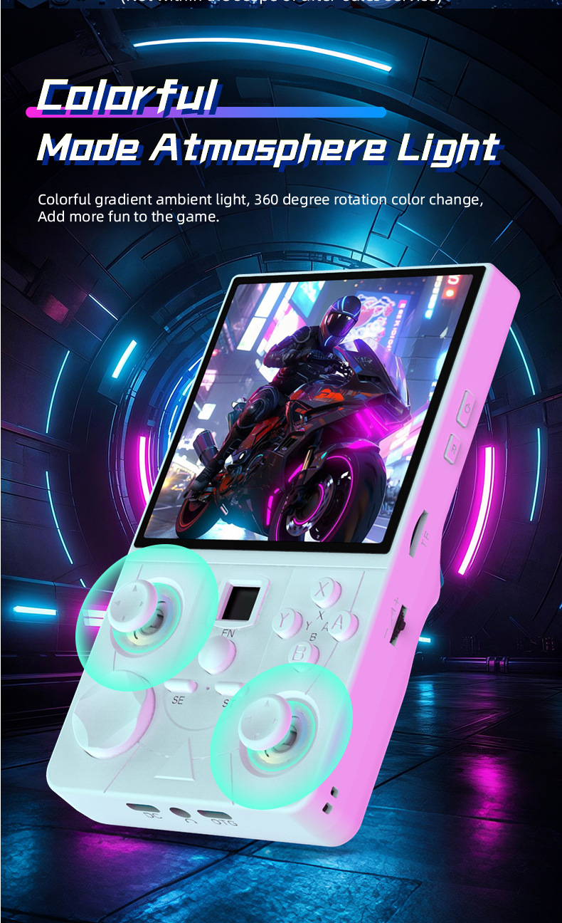 Grenzüberschreitende tragbare 4-Zoll-Open-Source-WLAN-Online-Spielkonsole im Retro-Arcade-Stil (DC40V)._voghion.com