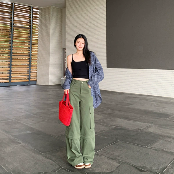Green trousers