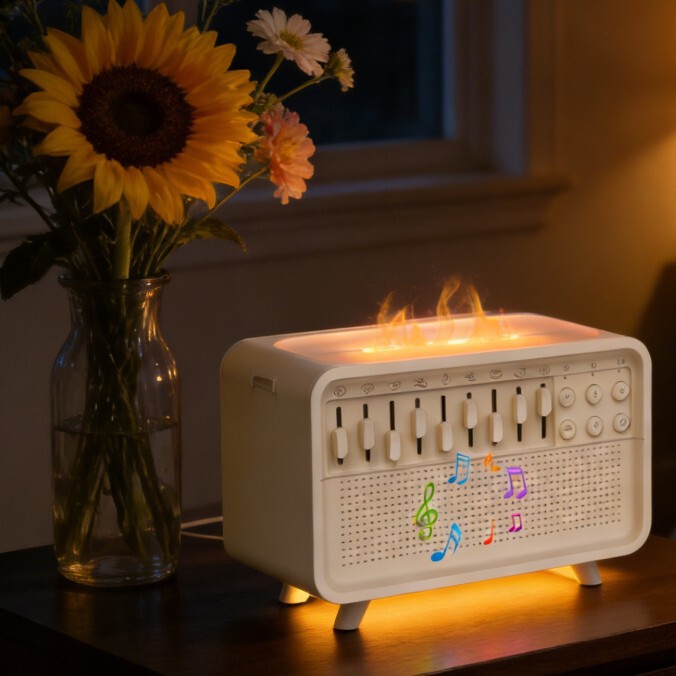 Popular Abs White Noise Sleep Device with Aromatherapy Humidifier, Night Light, Desktop Home-Use Party Bluetooth Speaker Popular Abs White Noise Sleep Device with Aromatherapy Humidifier, Night Light, Desktop Home-Use Party Bluetooth Speaker