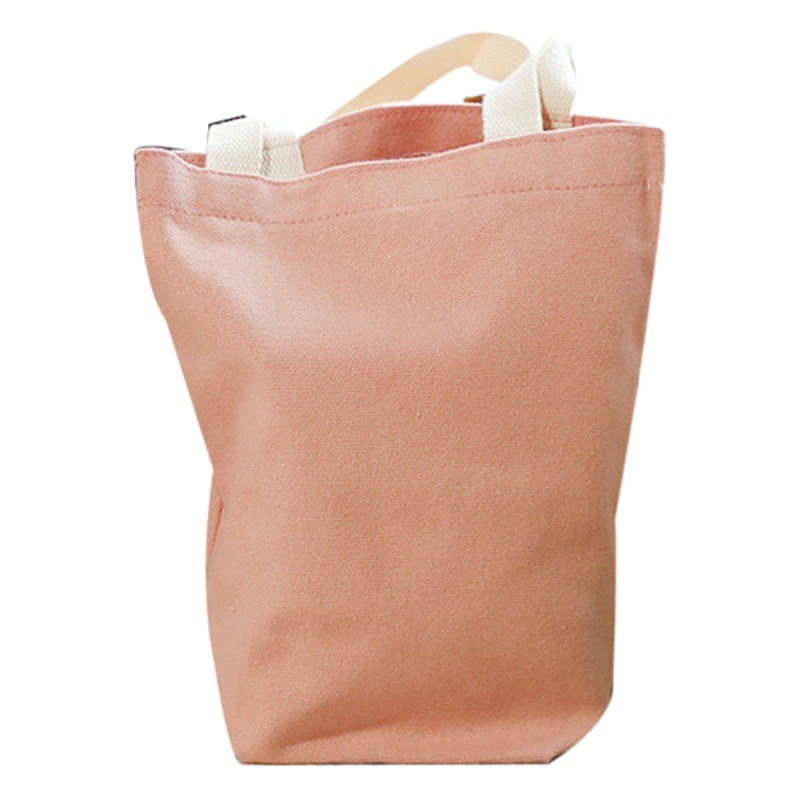 Monochrome Simple Canvas Coffee Cloth Bag Hand Bag Coin Purse Cup Cover Umbrella Protective Cover Universal Hand Cloth Bag