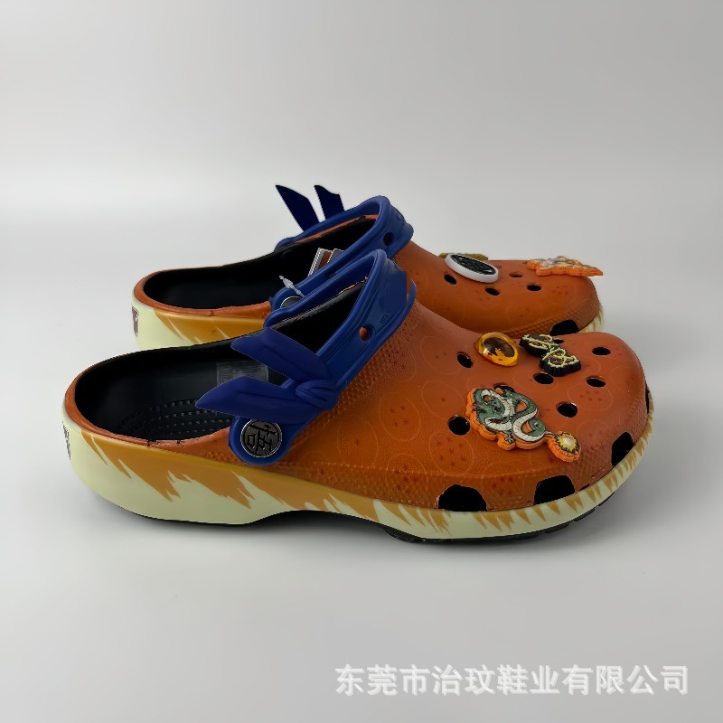 Nuevos zapatos de verano Gokong para adultos zapatos de playa EVA dos zapatillas frías perezosas con zapatos de flores fábrica al por mayor