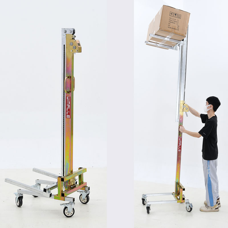 Manual Unloading and Lifting Forklift, Portable Folding Stacking Cart, Lightweight Household Wimalle
