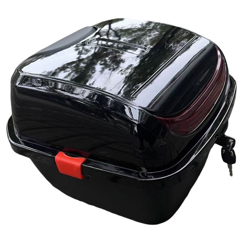 Electric car trunk battery car tail box universal large capacity waterproof storage box backrest changed to anti-shake double buckle tail box