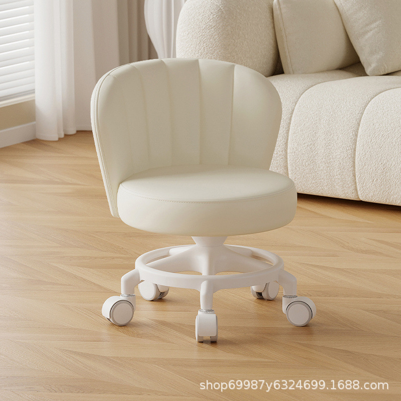Rueda universal anti-rollback pequeña polea taburete baja silla respaldada para el hogar con un niño banco redondo rueda de correa rueda silenciosa