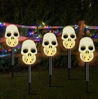 国境を越えた新型ハロウィーンカボチャ床ランプ屋外防水太陽エネルギー装飾ランプ庭園配置雰囲気ランプ列|undefined