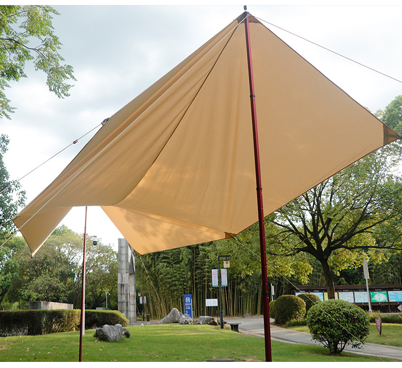 Manufacturer Customized Tent for Outdoor Use, Rainproof, Sunshade, Extra Large and Thick, for Camping and Fishing, with Tech Cotton Fabric and Iron Frame for Sun Protection