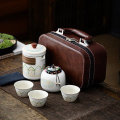 工夫茶器セット卸売り旅行茶器携帯型屋外快客杯日本式会社祭りプレゼントロゴ