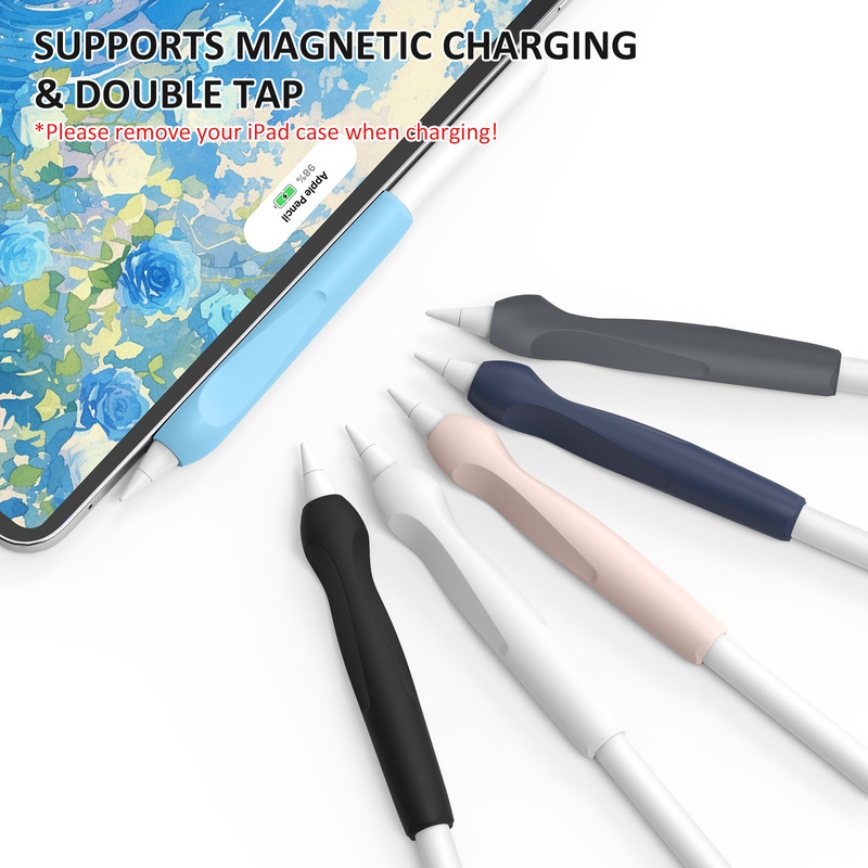 Suitable for Apple Pencil Silicone Protective Cover Apple 2Nd Generation Stylus Protective Pen Cover Pen Grip Wholesale